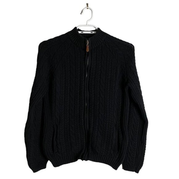 Tabi Women's Black Simply Classic Knit Sweater Jacket - Picture 1 of 7